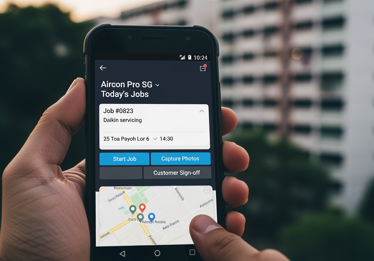 Technician field mobile app. React Native