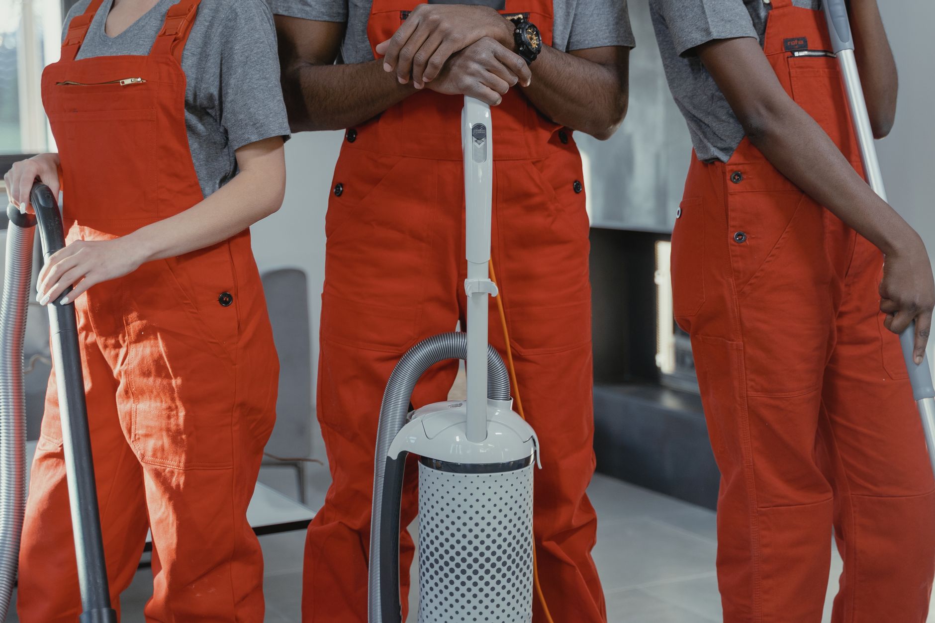 A Brightnest cleaner at work in a Singapore home
