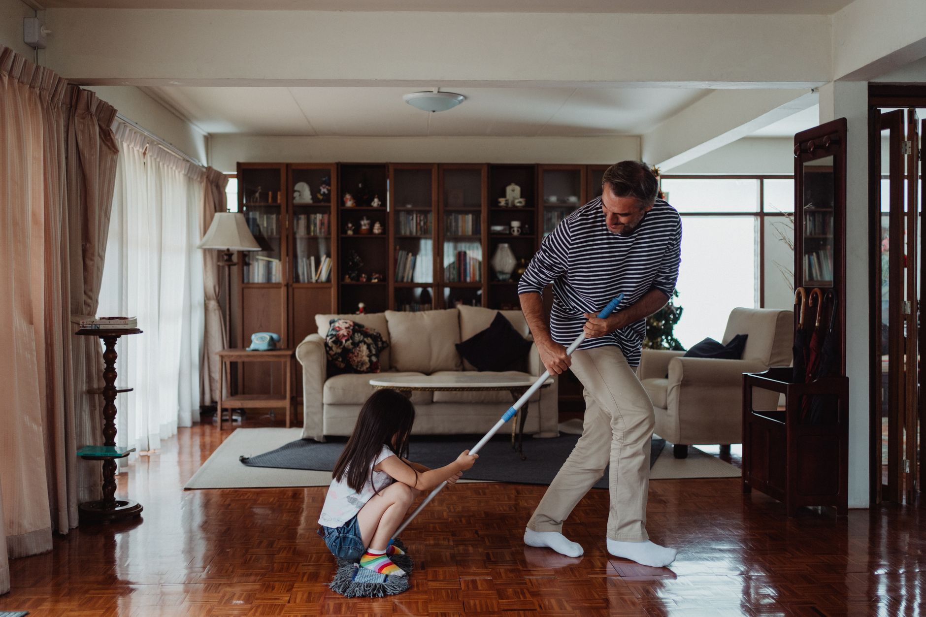 A spotless floors cleaned by Brightnest