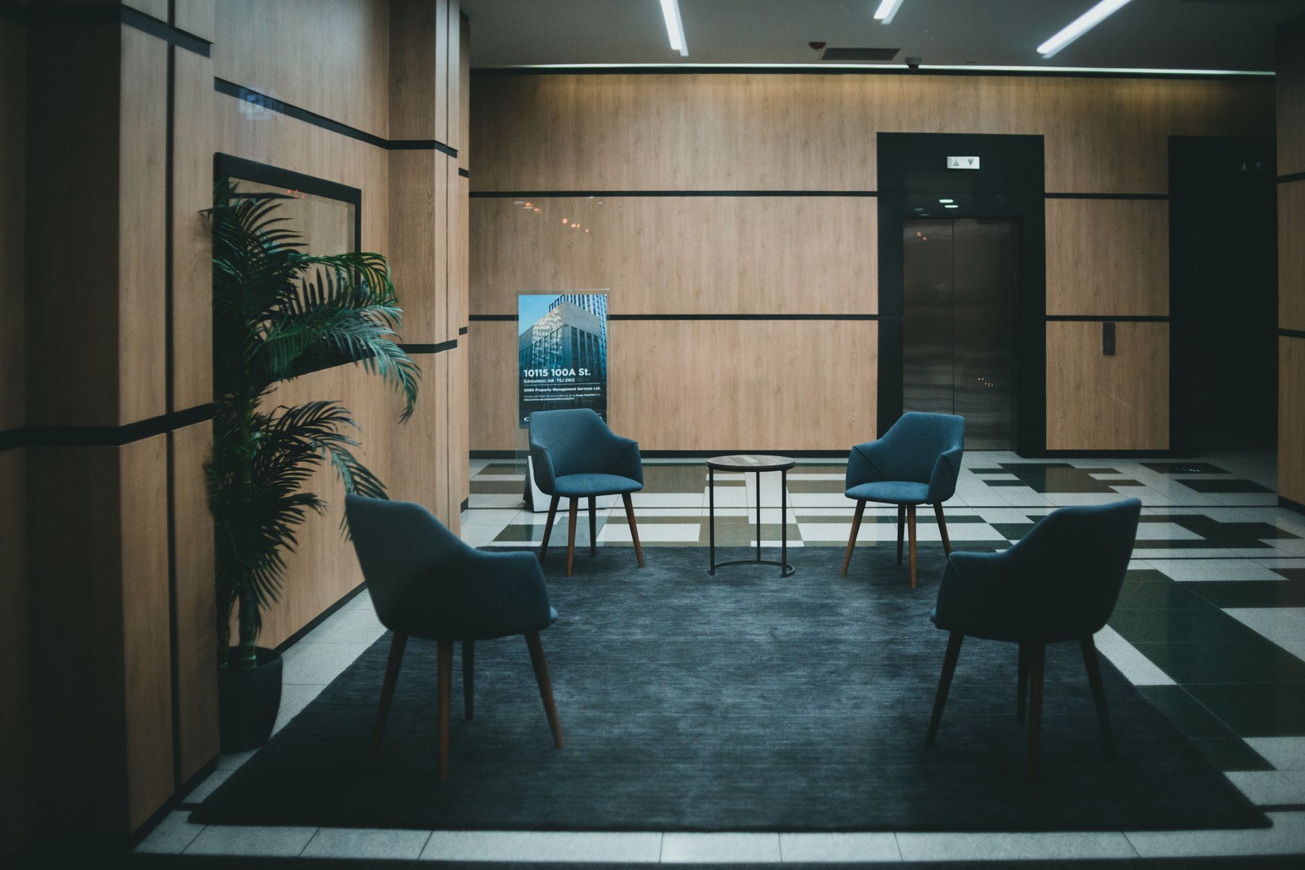 A clean Singapore office reception
