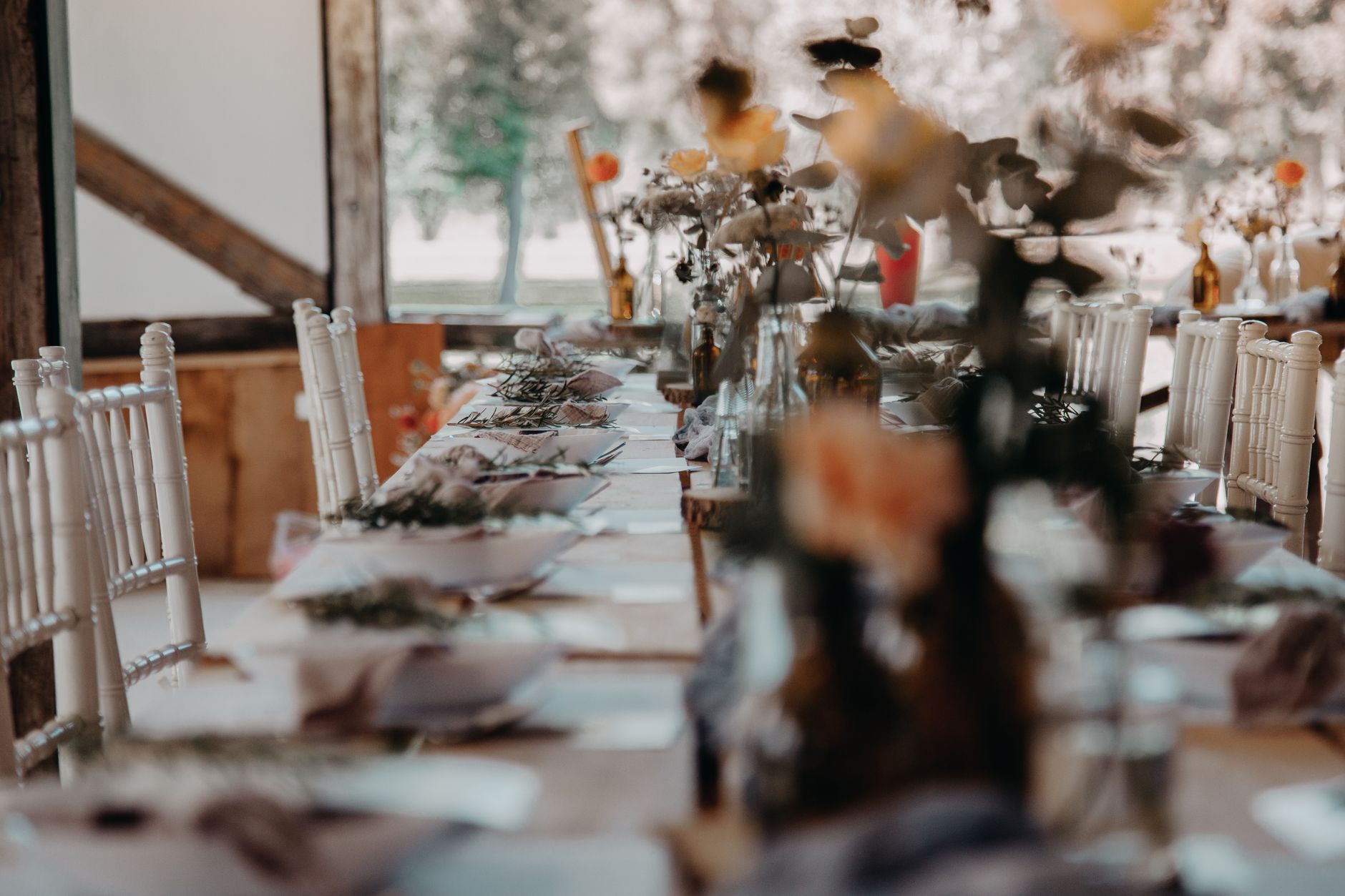 An elegant wedding table setting designed by Evermore in Singapore