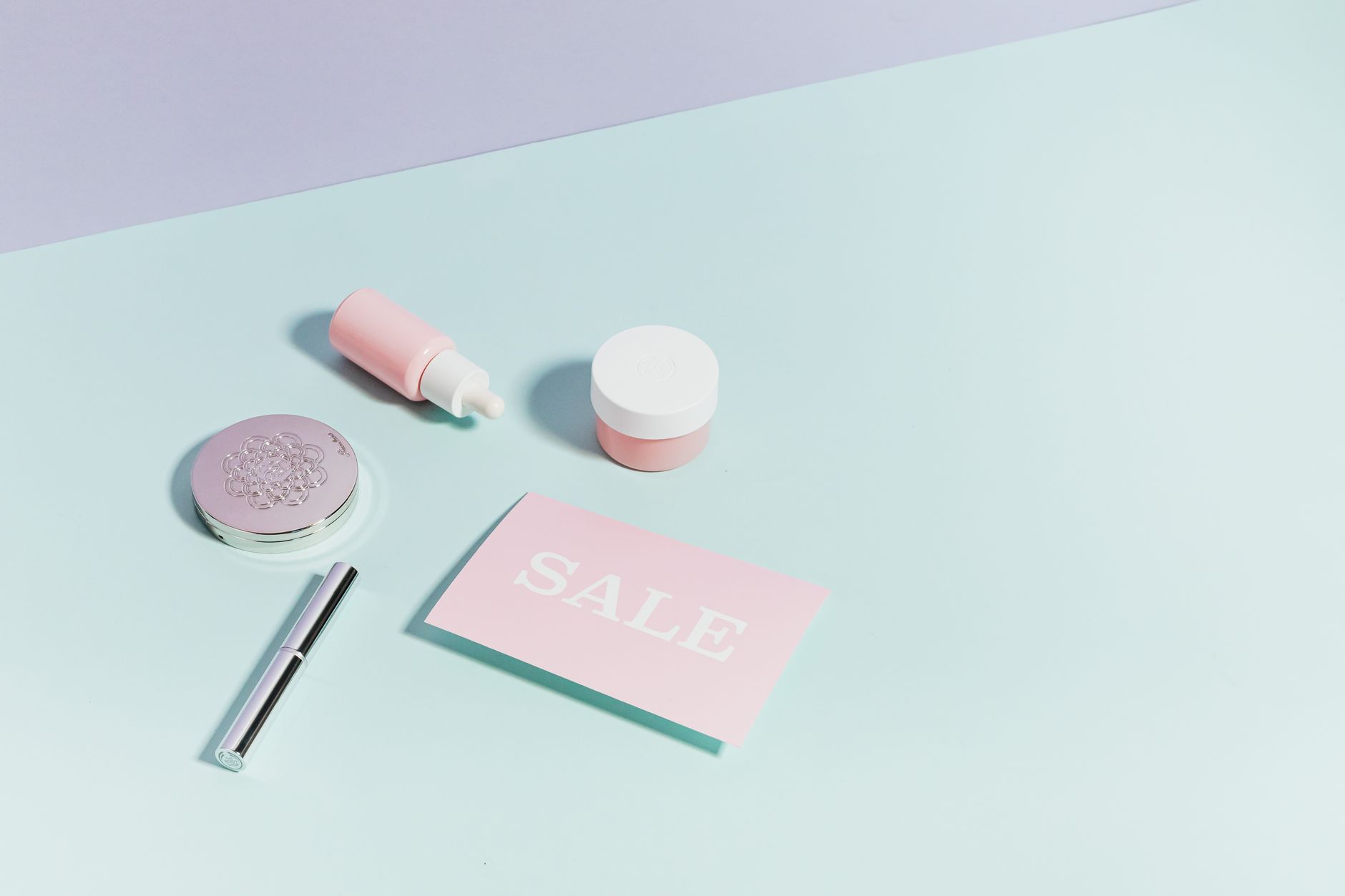 Korean beauty products and dewy glass skin