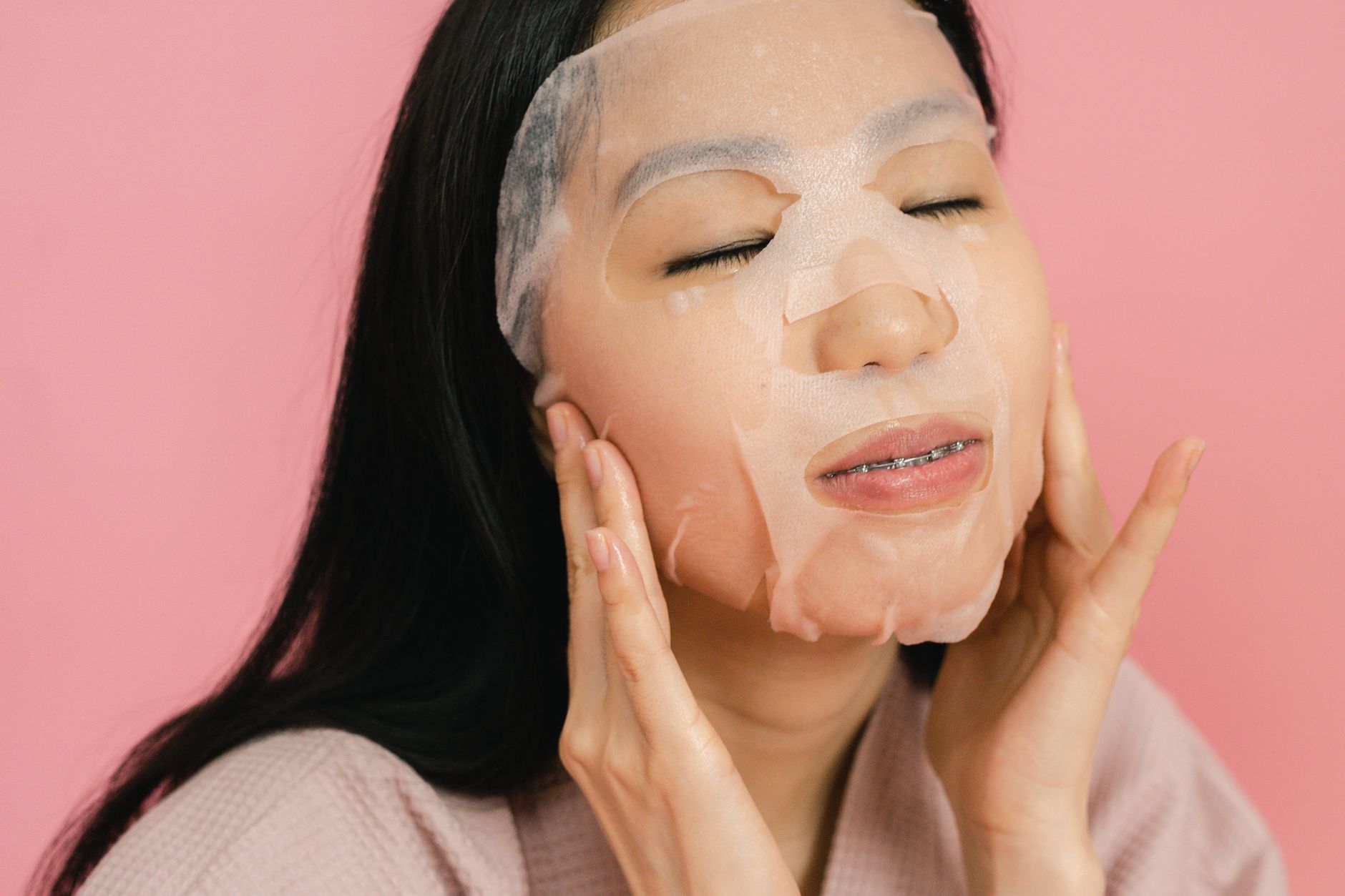 Korean beauty products and dewy glass skin