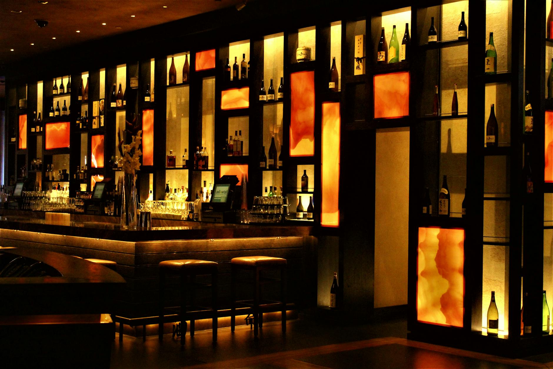 The candlelit Anbar dining room