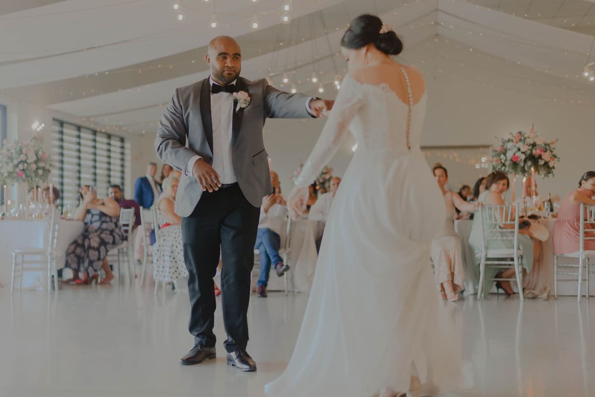 First dance, hotel ballroom