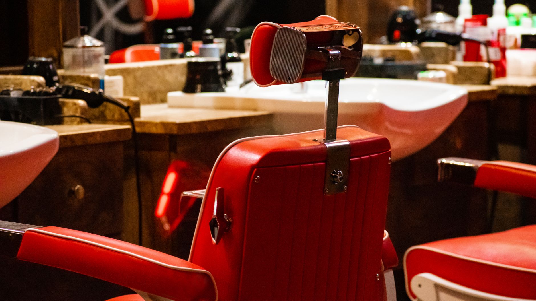 The Ironside barbershop interior