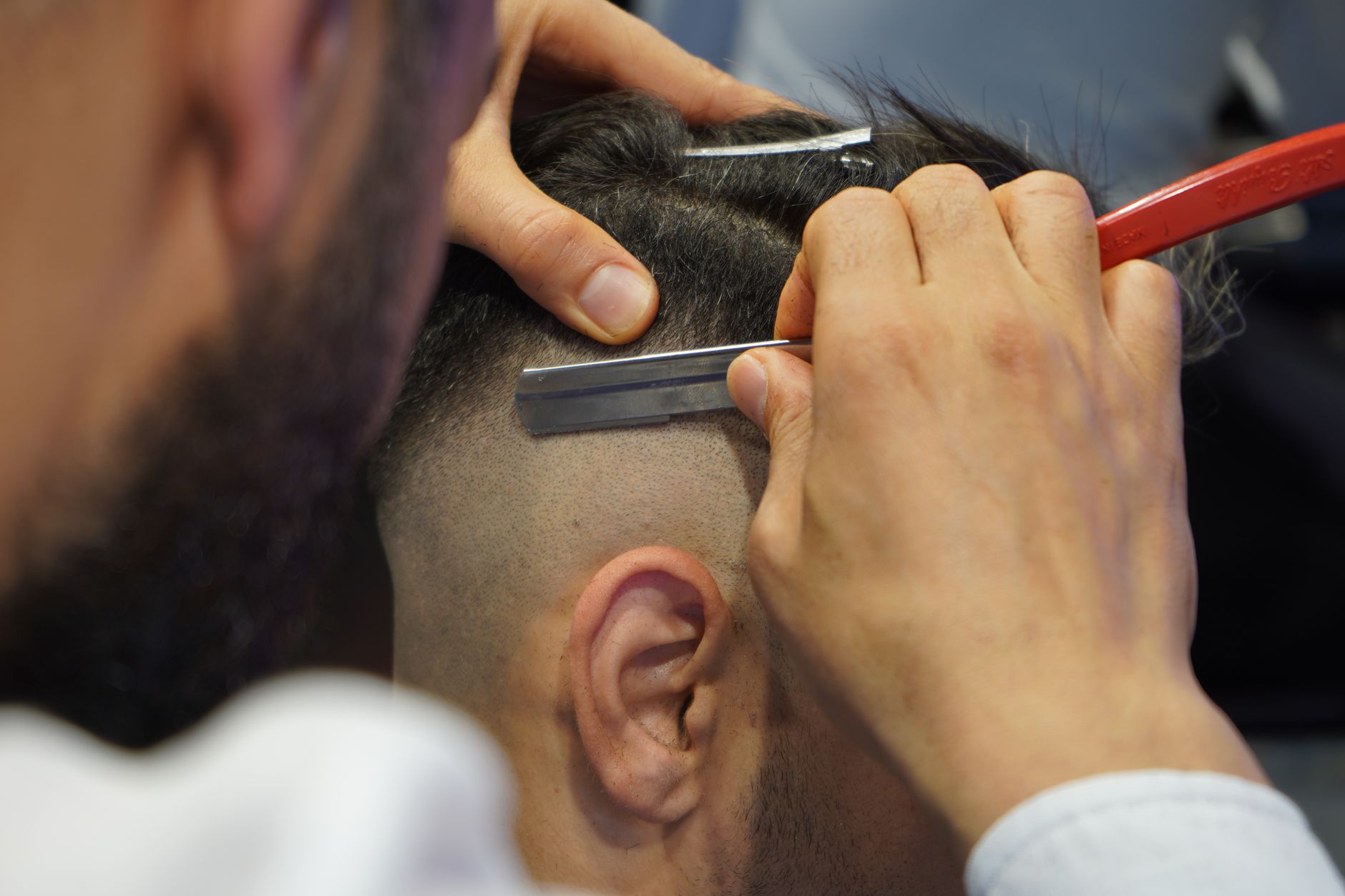 A straight-razor shave at Ironside