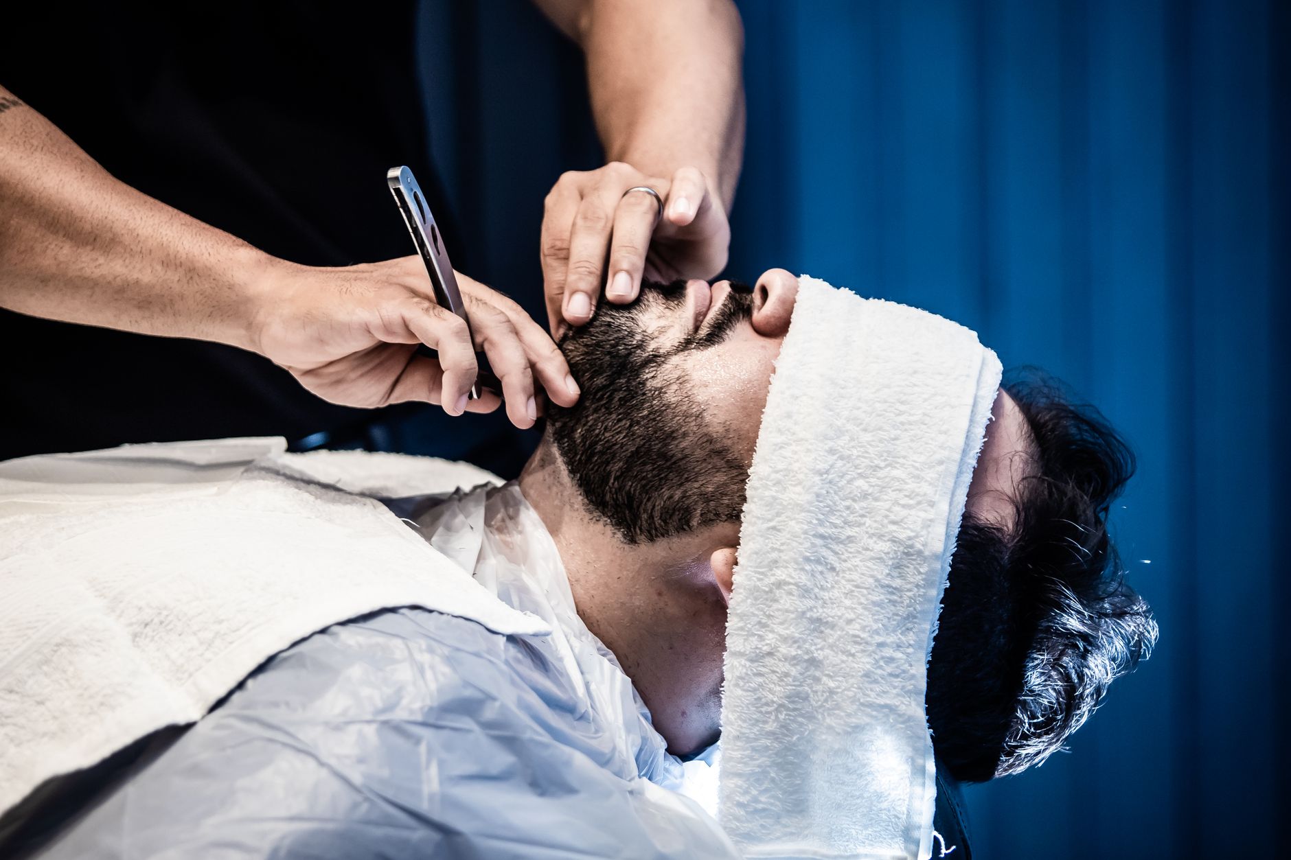 Hot-Towel Straight-Razor Shave