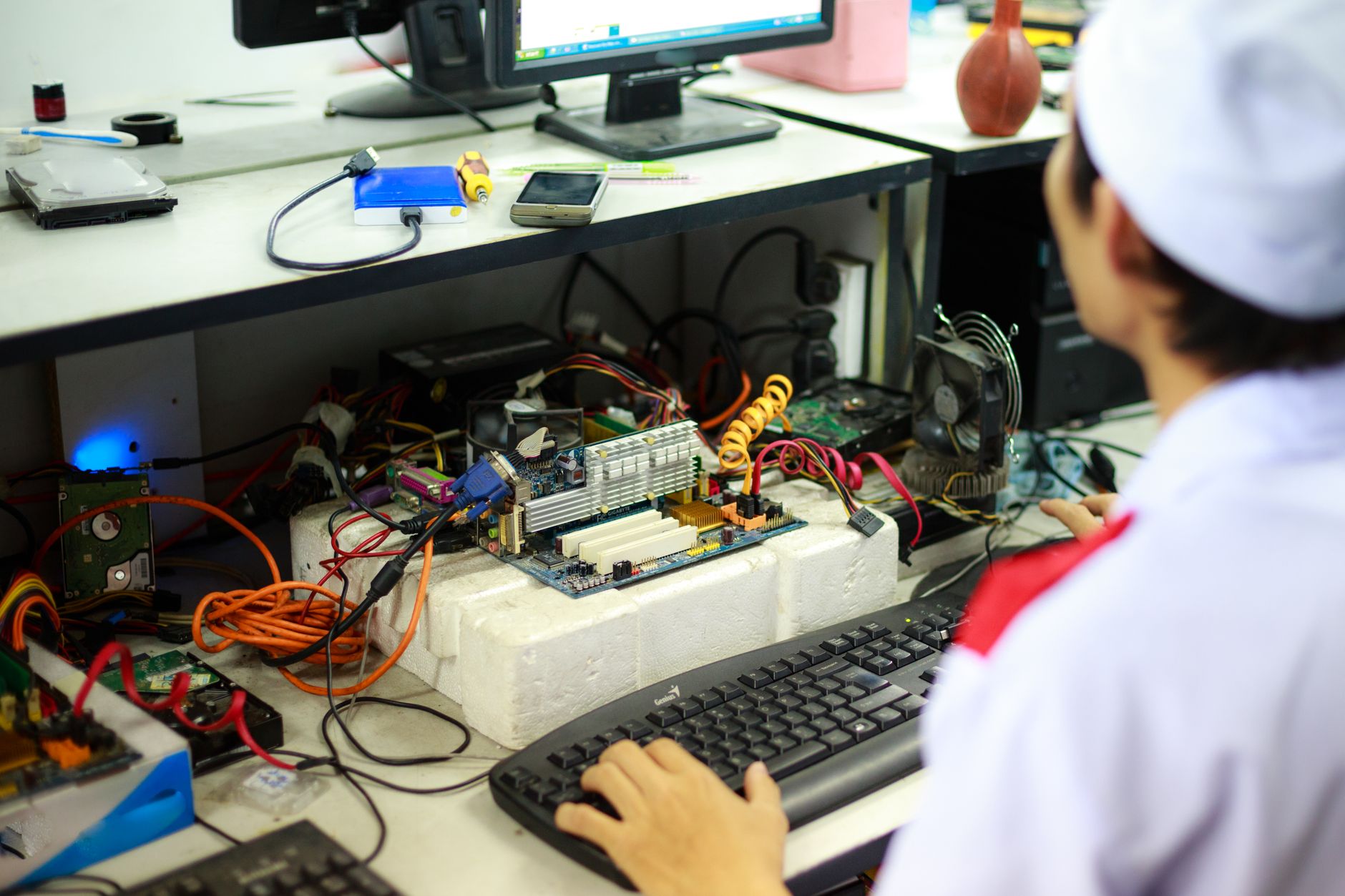 A NorthGuard IT engineer at work