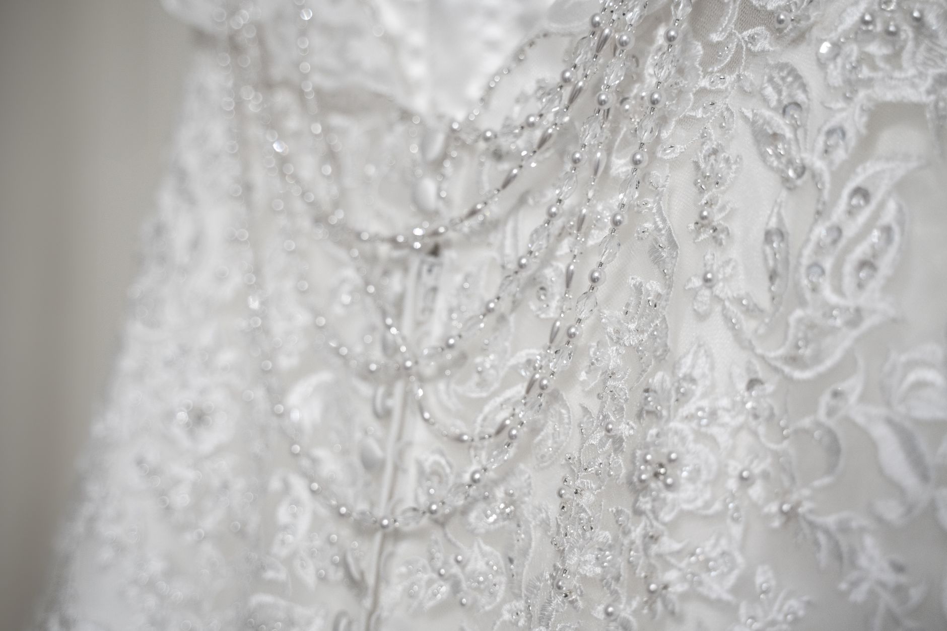 Séraphine — a beaded mermaid gown in glass-beaded tulle