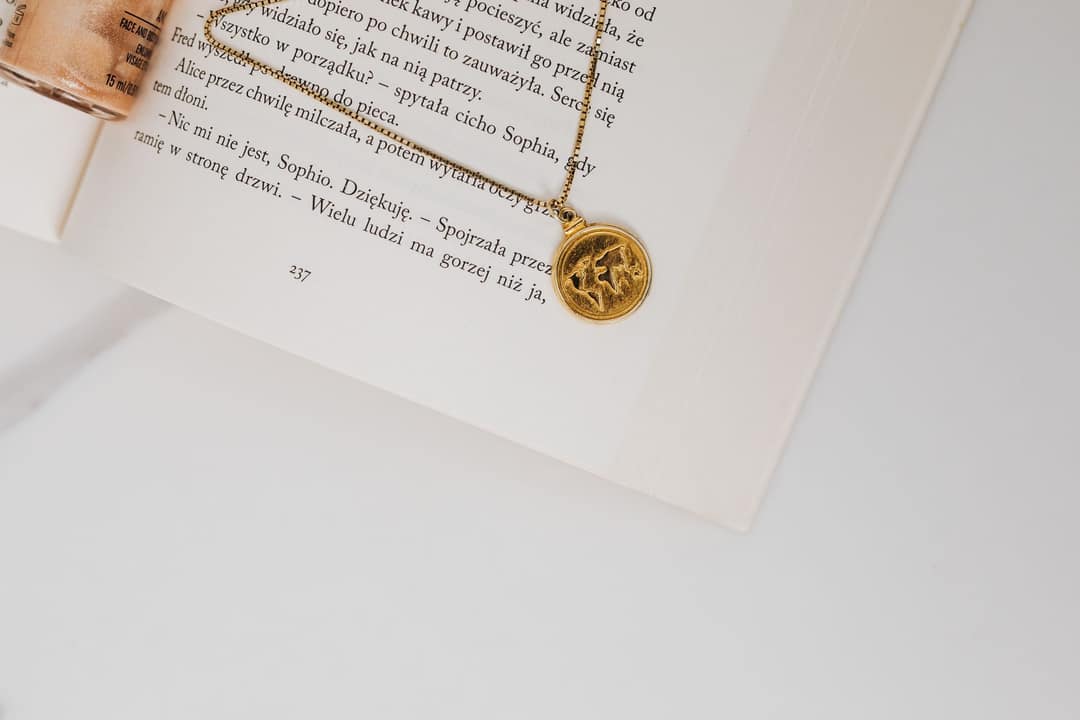 Engraved brass name pendant