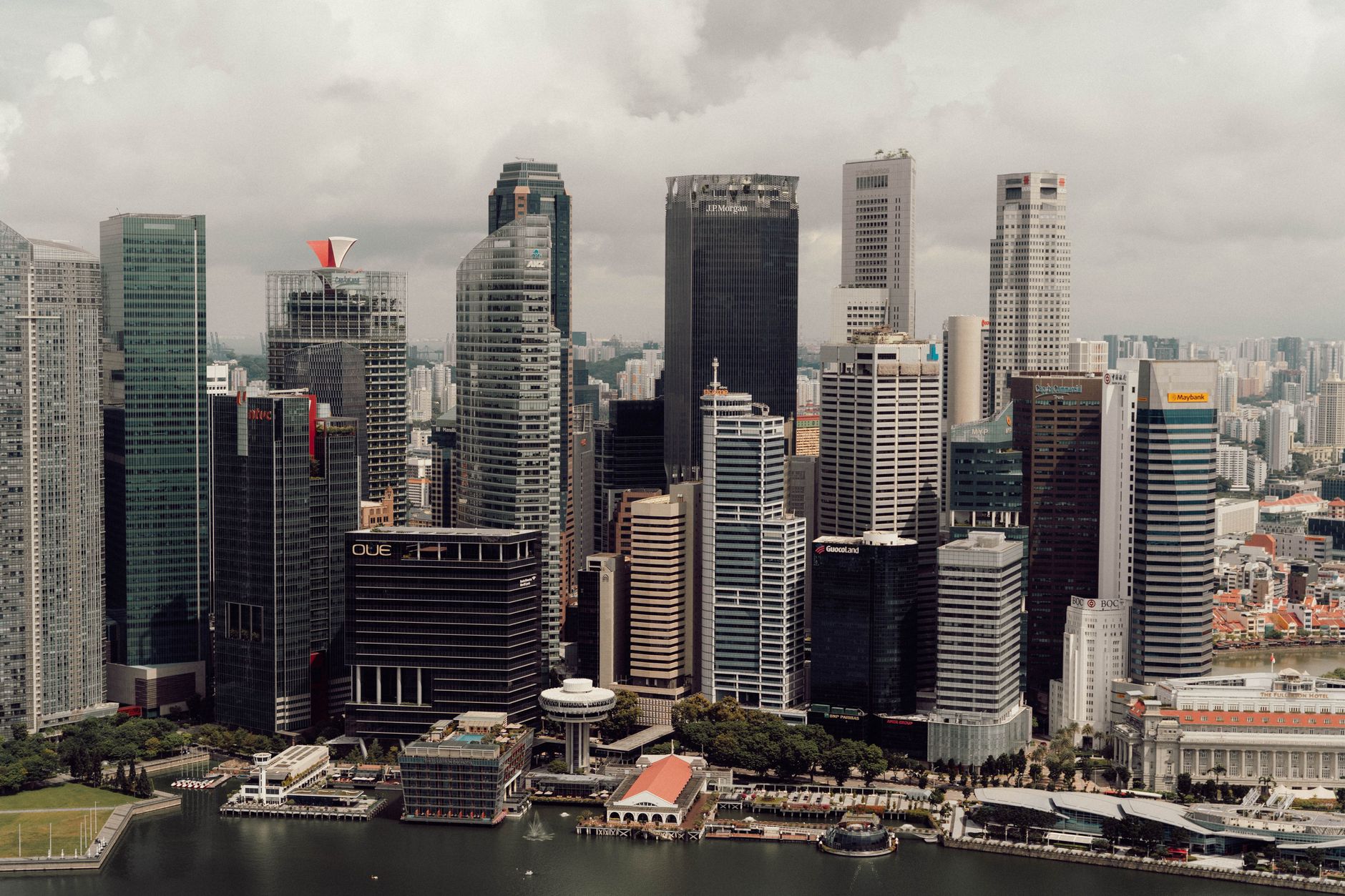 Singapore Marina Bay and the central business district
