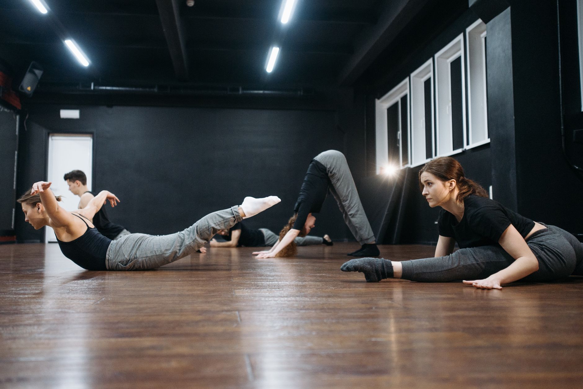 Mainstage dancers in class and on stage