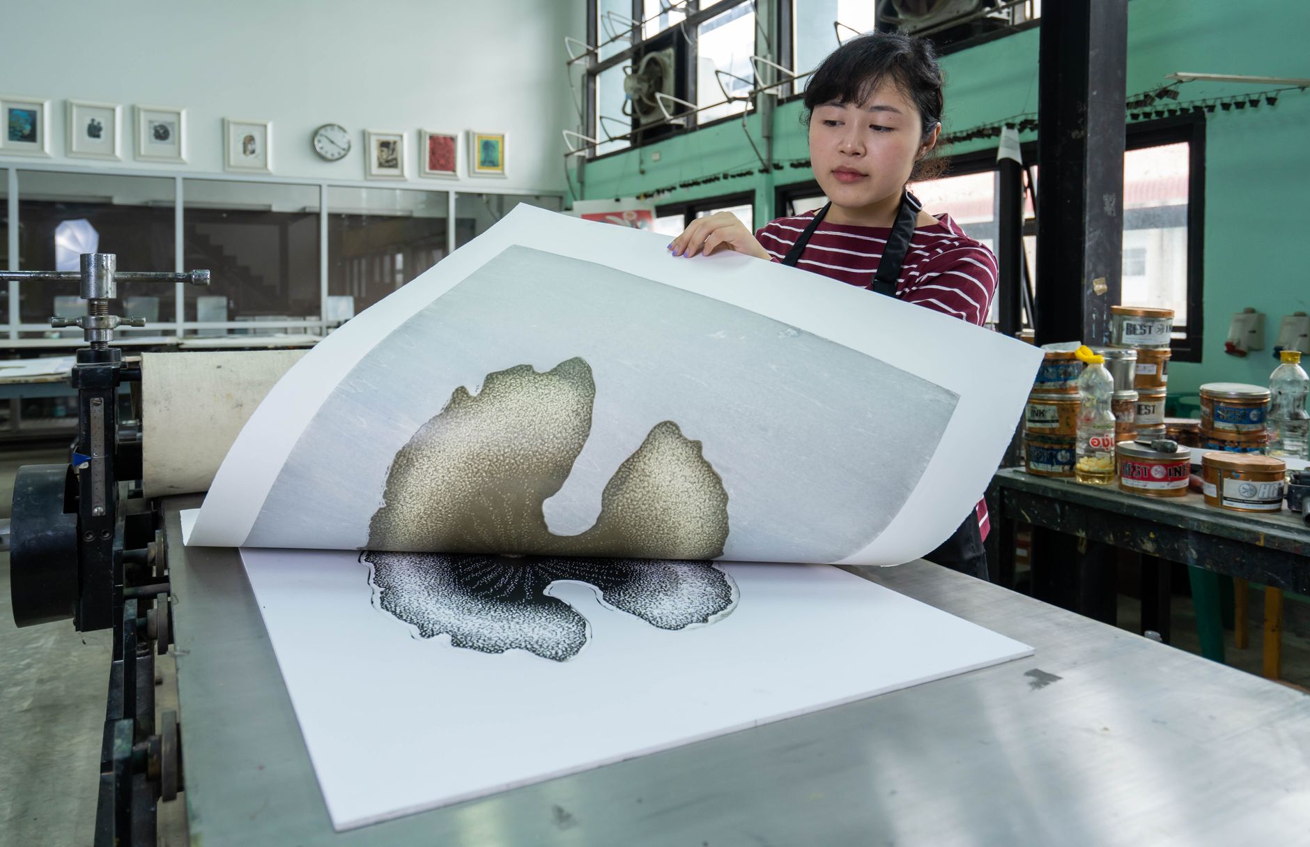 Inside the Memora print studio