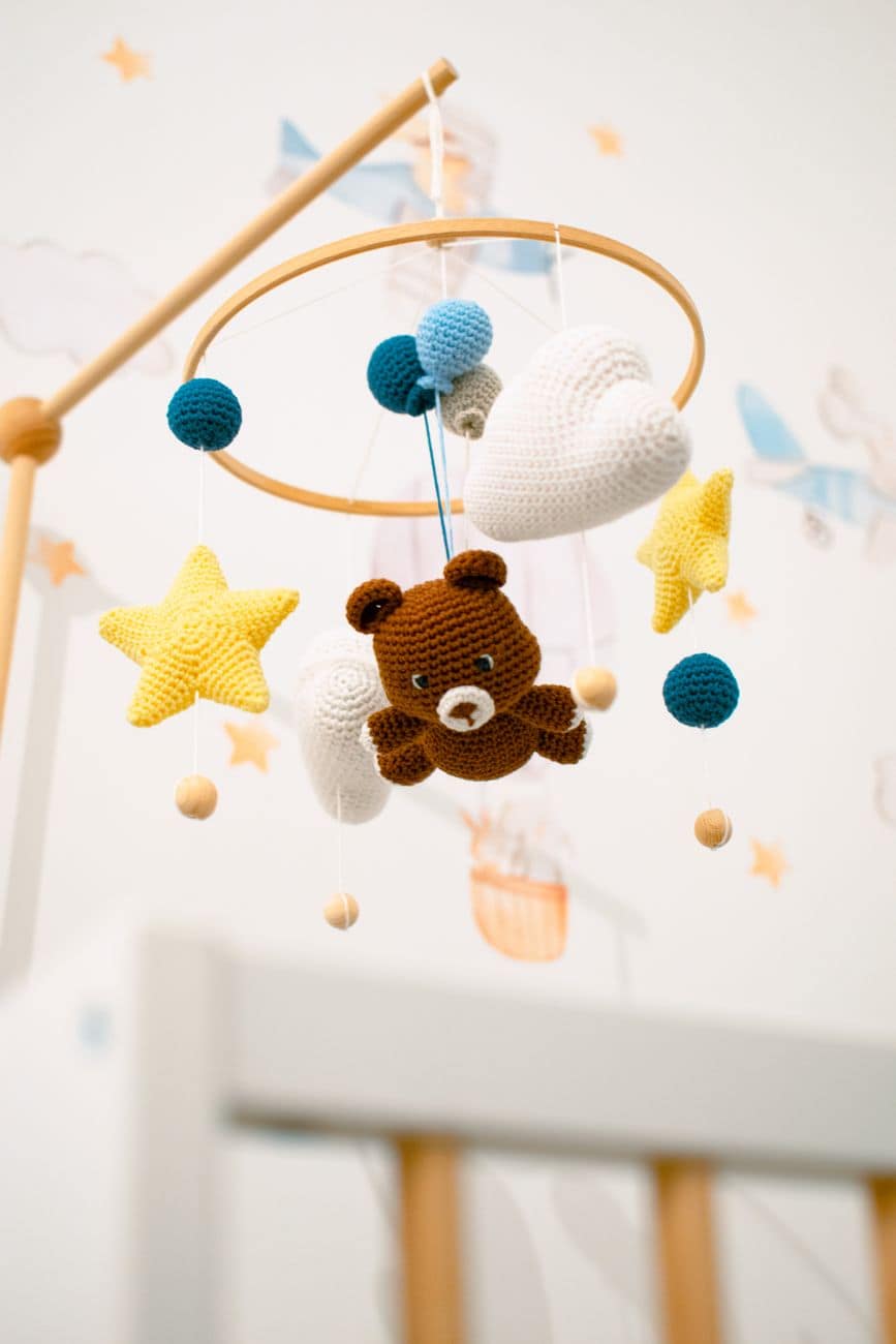 Flutter Hand-Felted Mobile