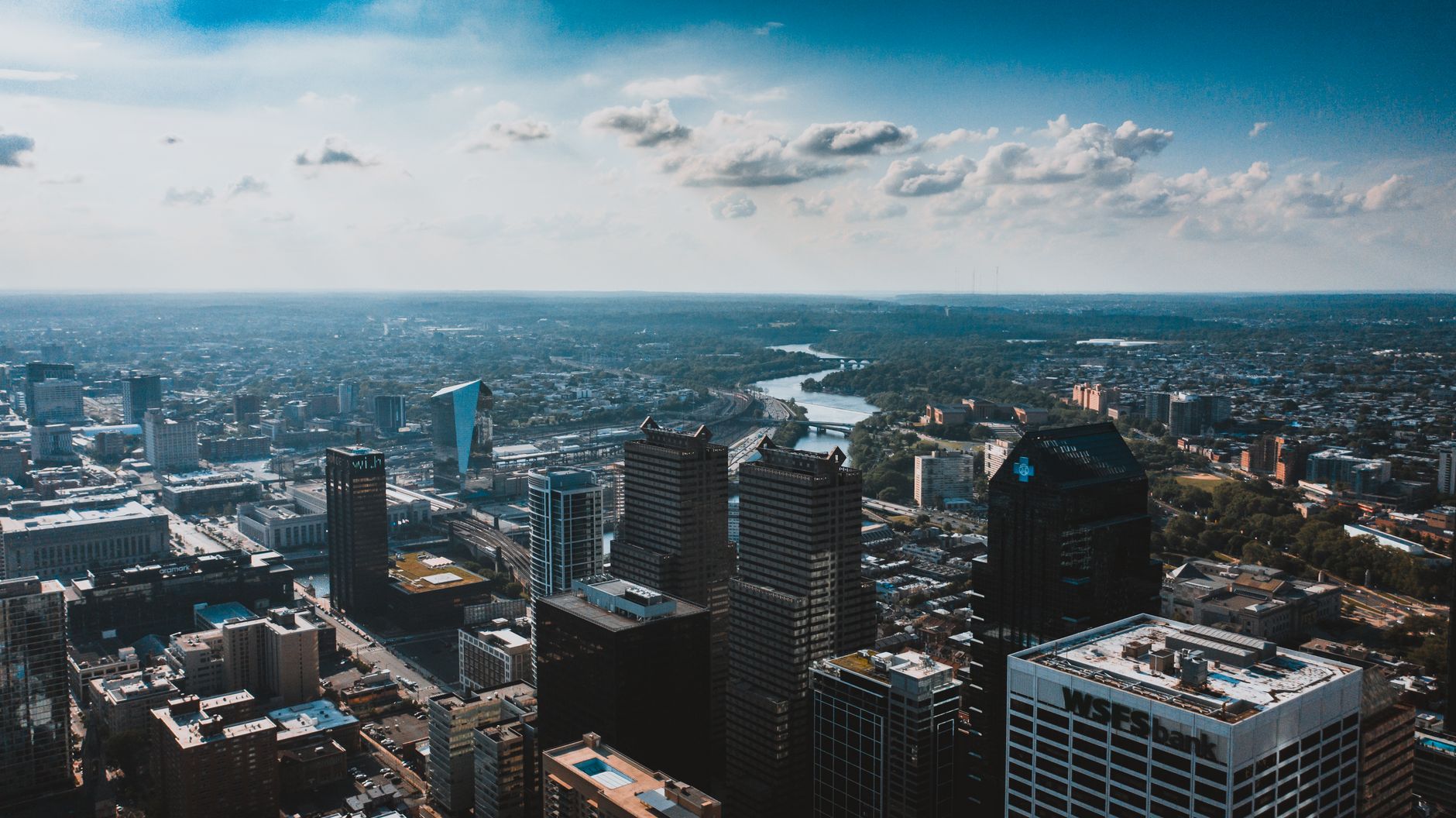 An aerial view of an international city — the overseas markets Northcrest advises on
