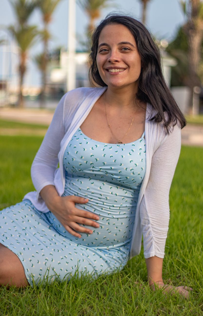 Sol Tiered Maternity Maxi