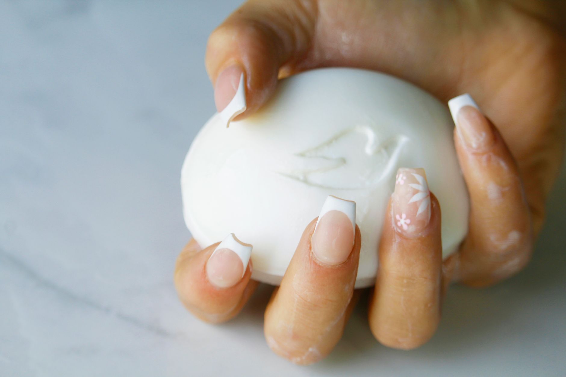 French & Tip Finishes at Petal & Polish Singapore