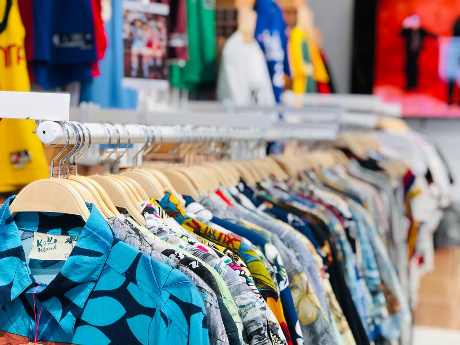 The Pipsqueak studio with racks of children's clothing