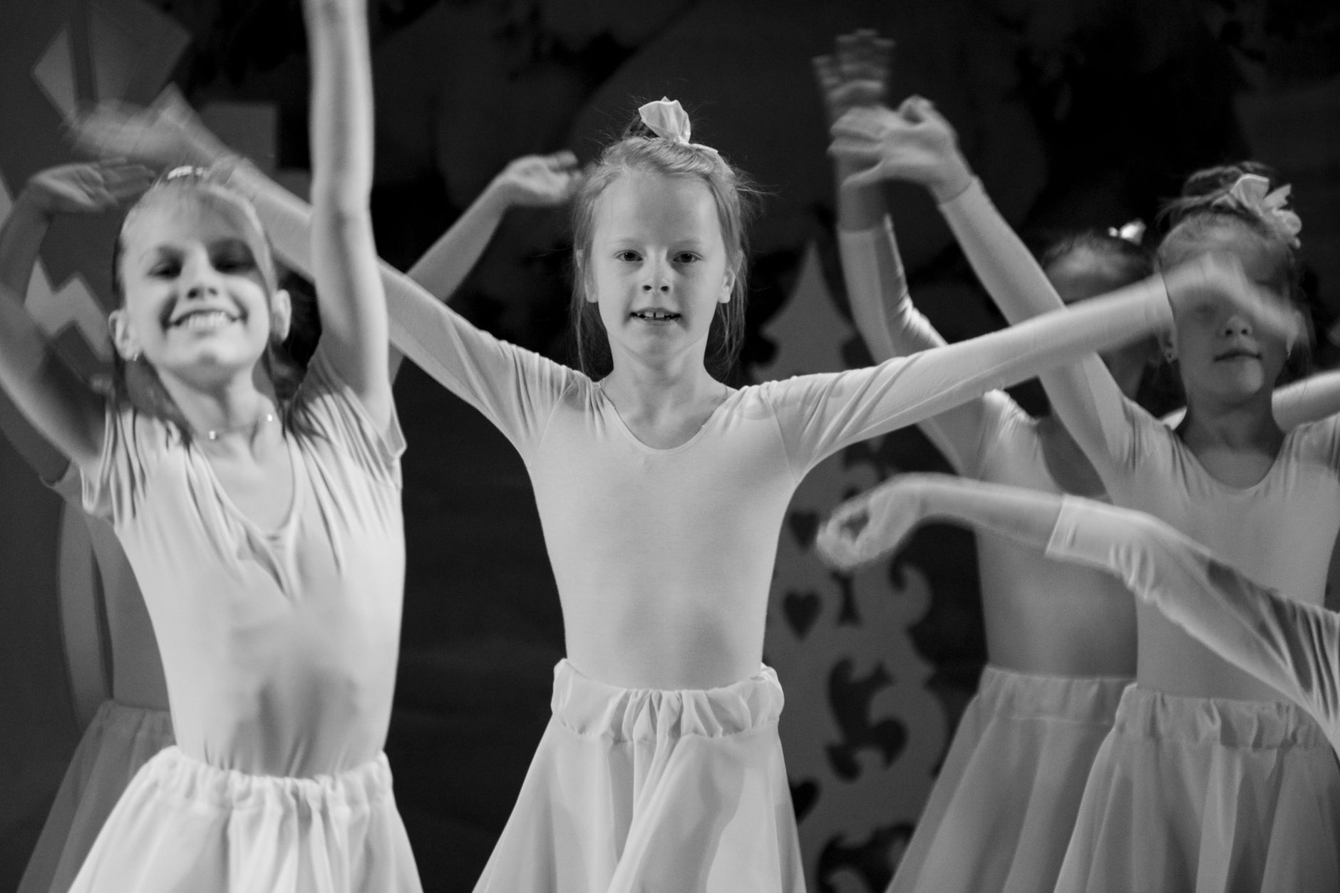 Young dancers performing at a Pirouette recital