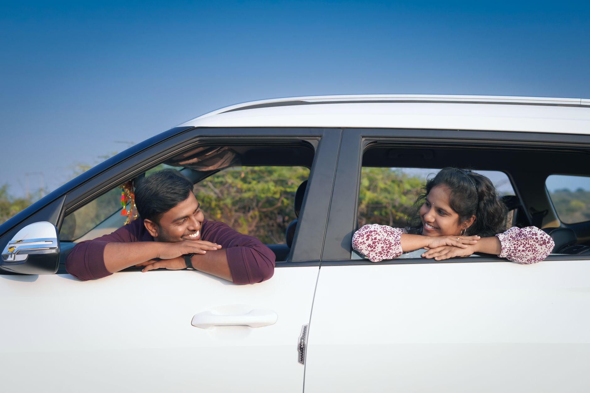 Renters in a Roadster Rentals hire car in Singapore