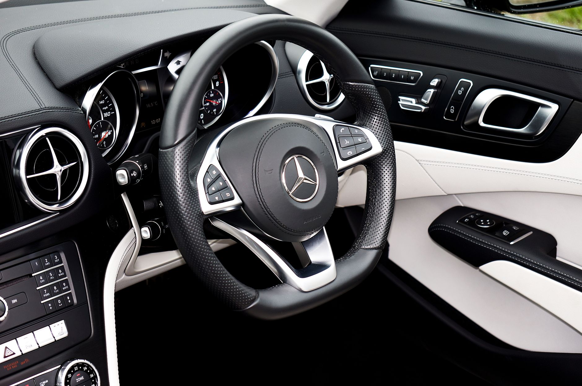 The interior of a Roadster Rentals self-drive hire car