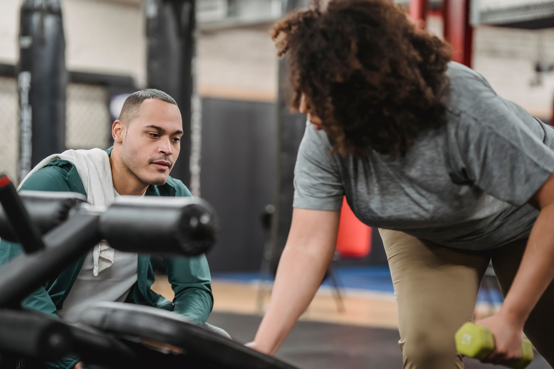 Sasha coaching a session