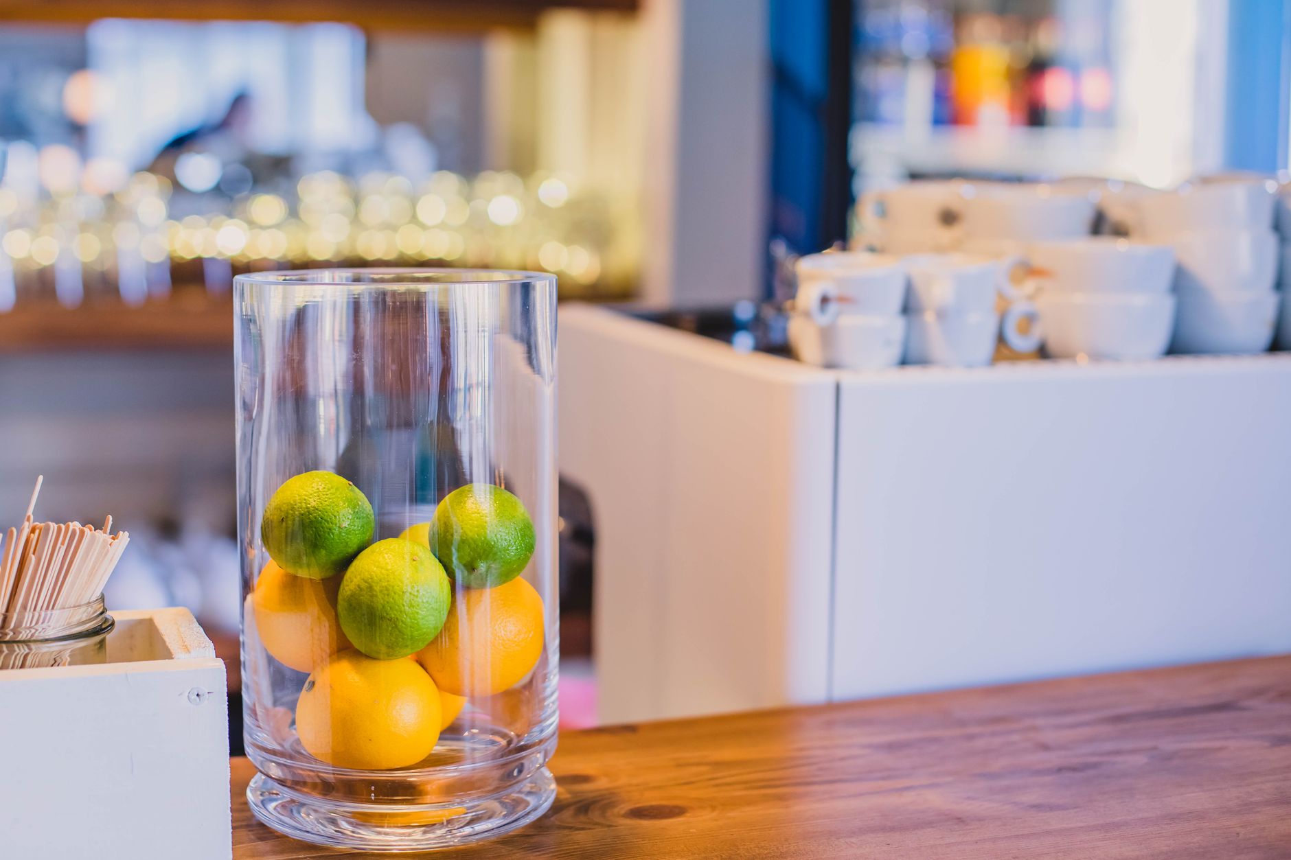 A Sunray juice bar counter