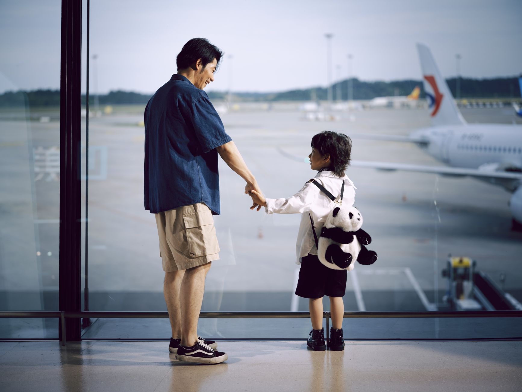 Travellers at the airport