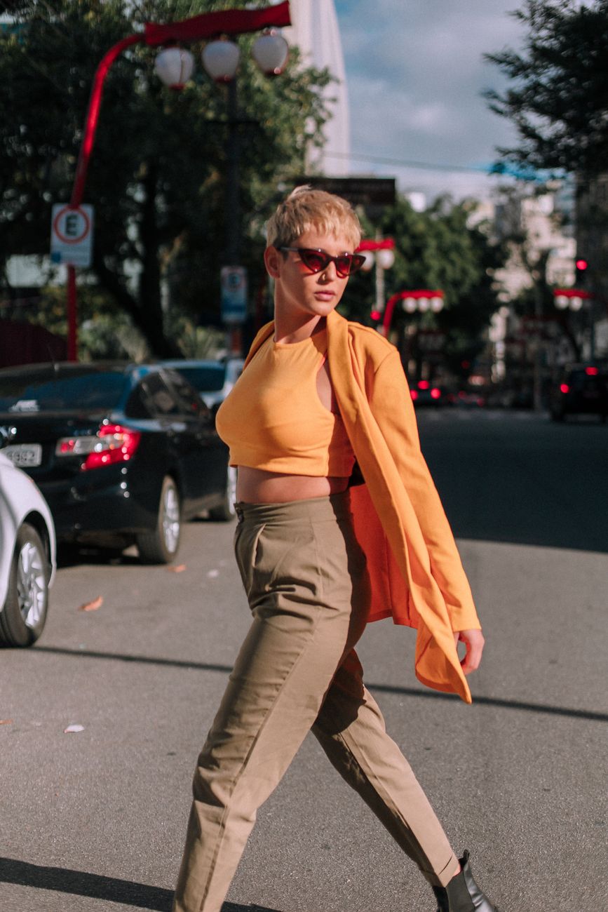 Faye Cropped Twill Jacket