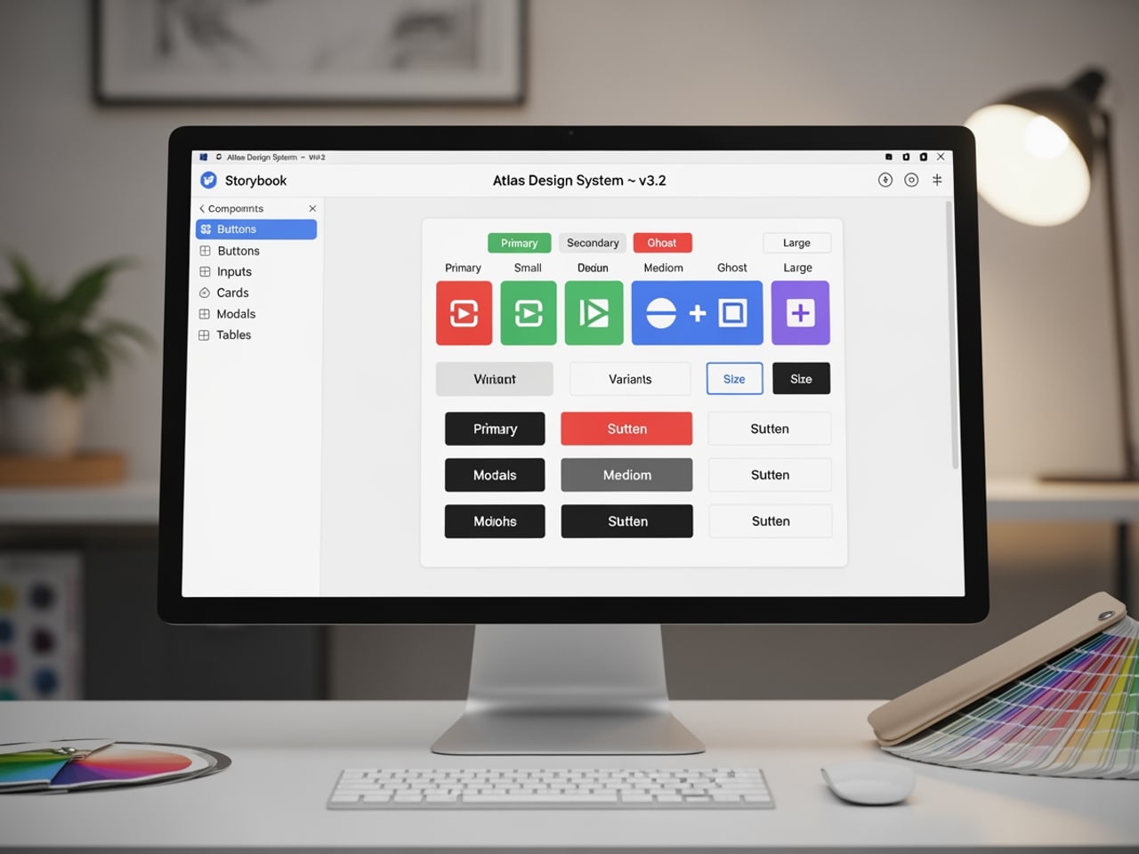 Design system + Storybook. React + Storybook