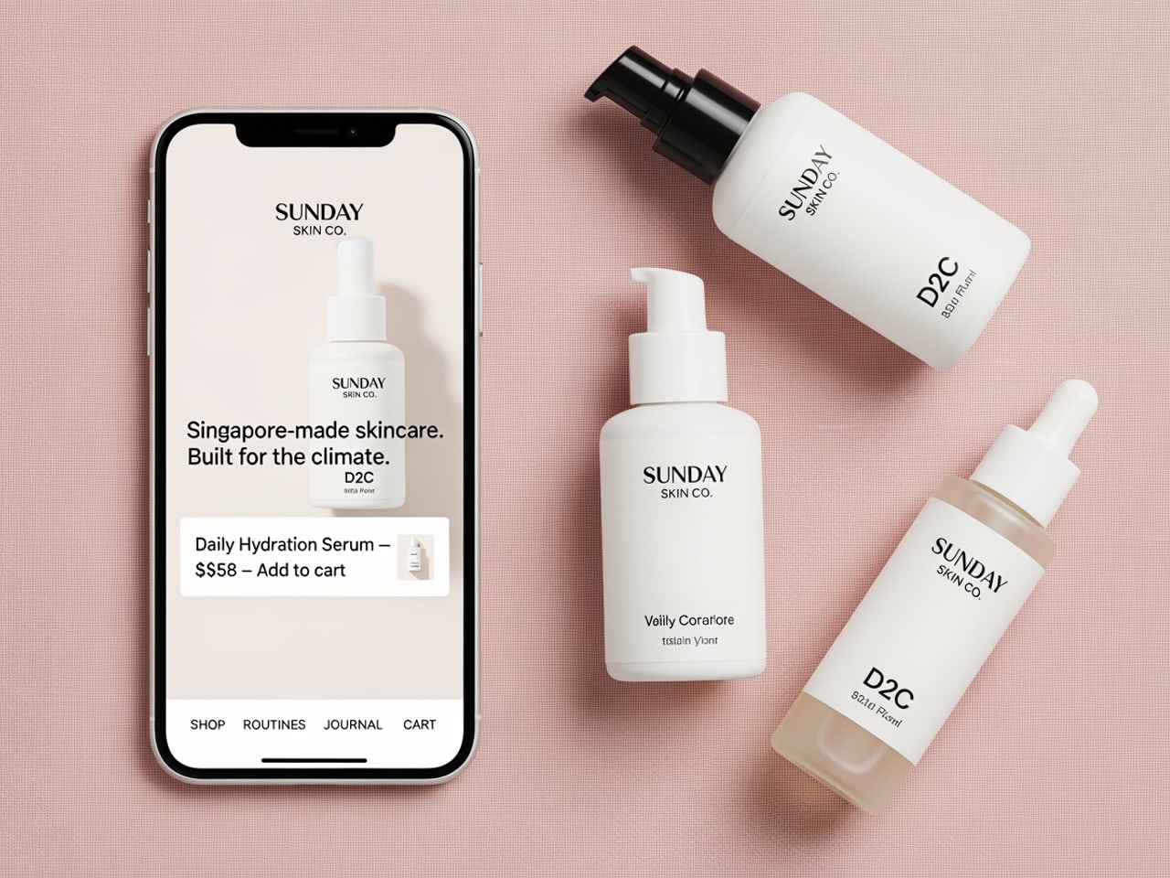 D2C launch microsite. Shopify