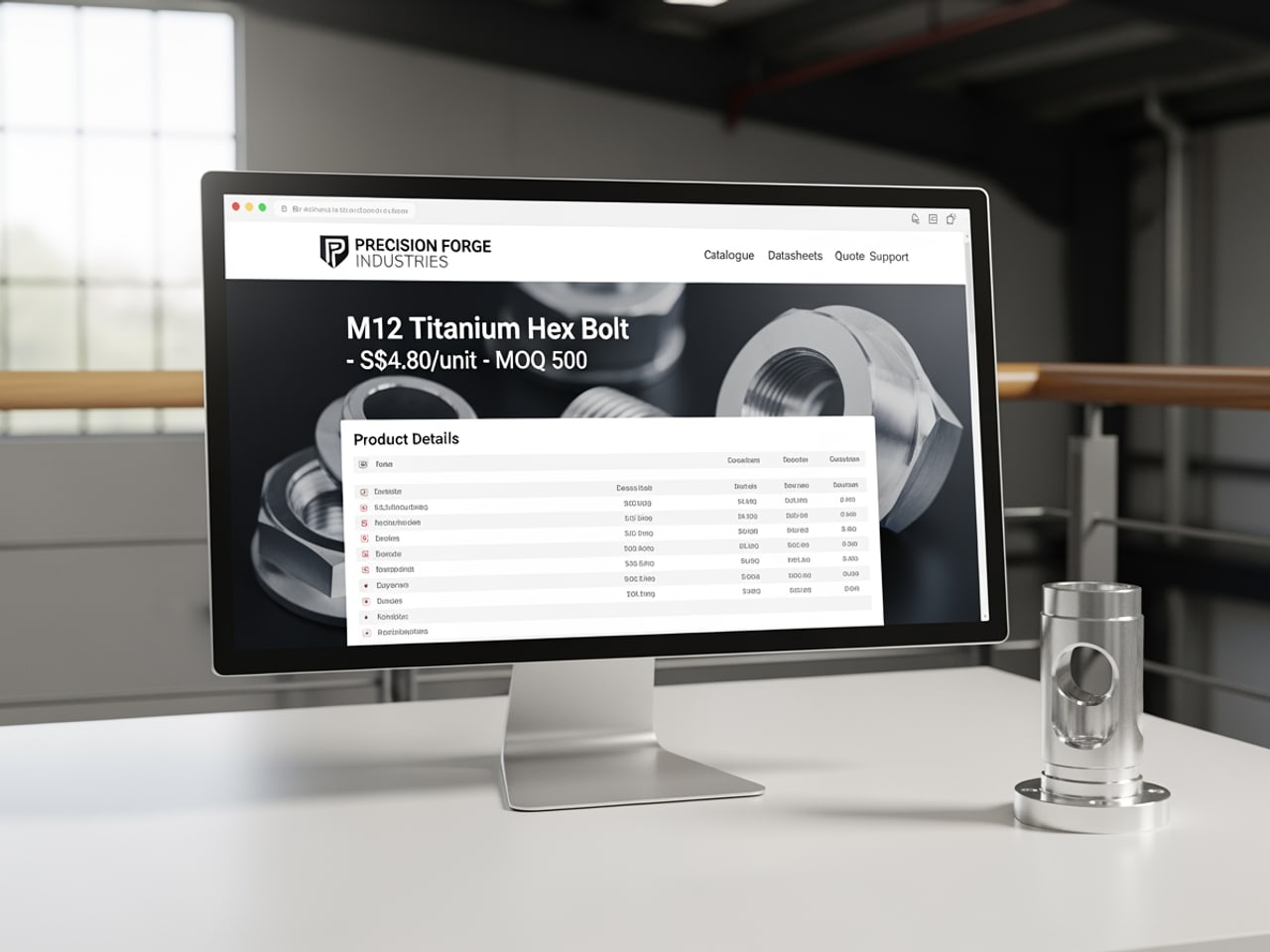 B2B industrial catalogue. WordPress