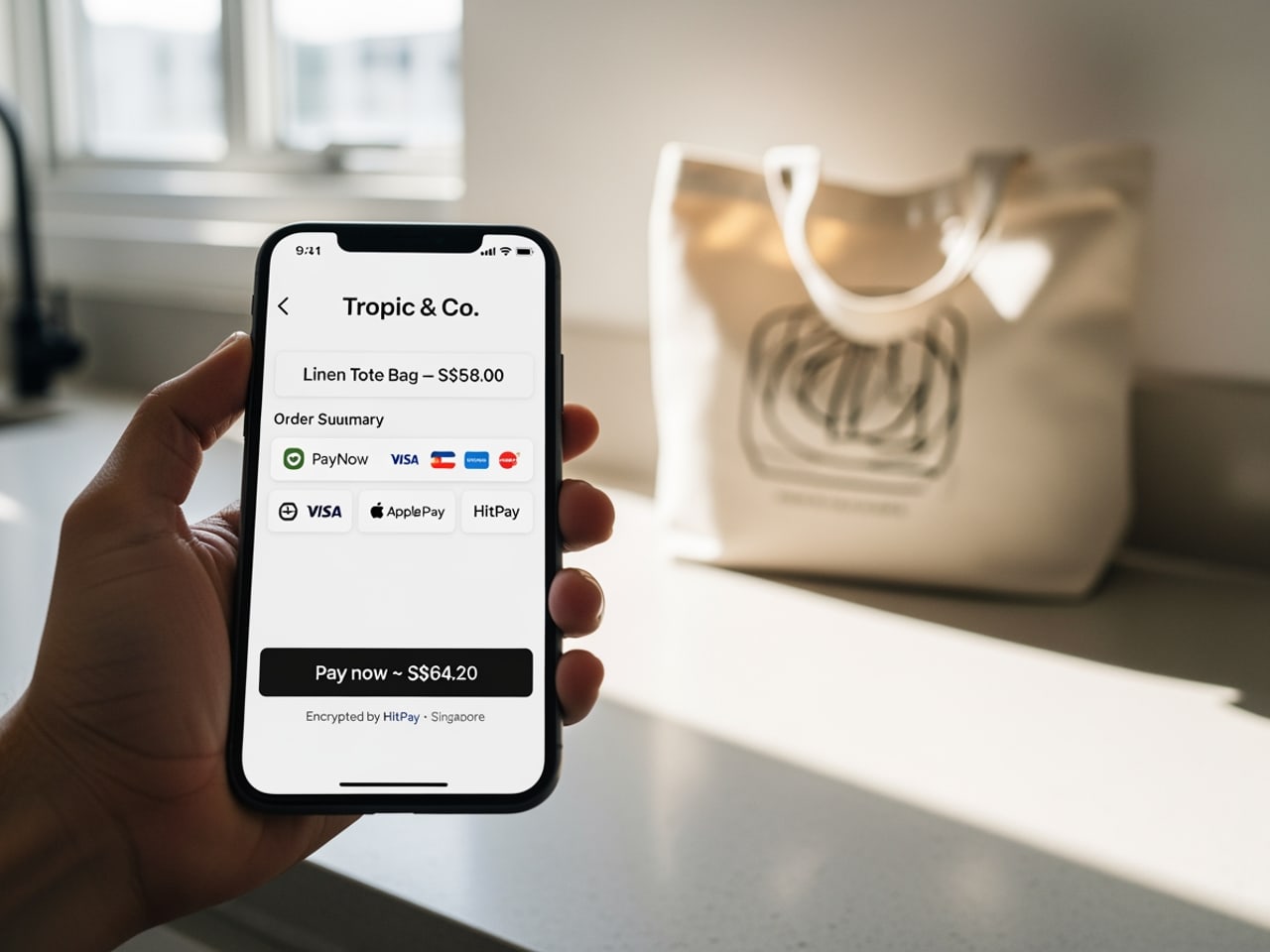 Mobile checkout flow. Shopify