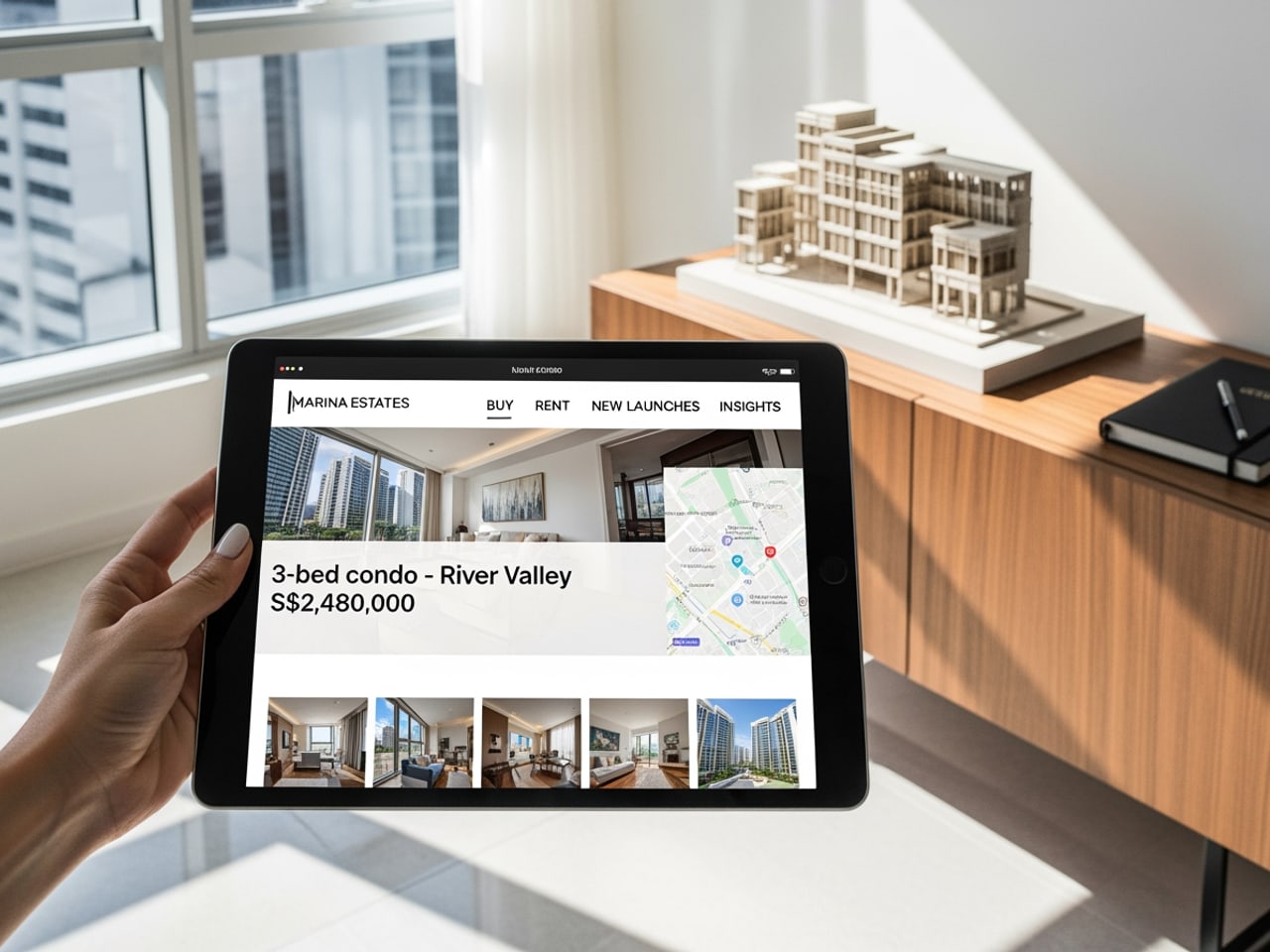 Luxury property listings. Next.js