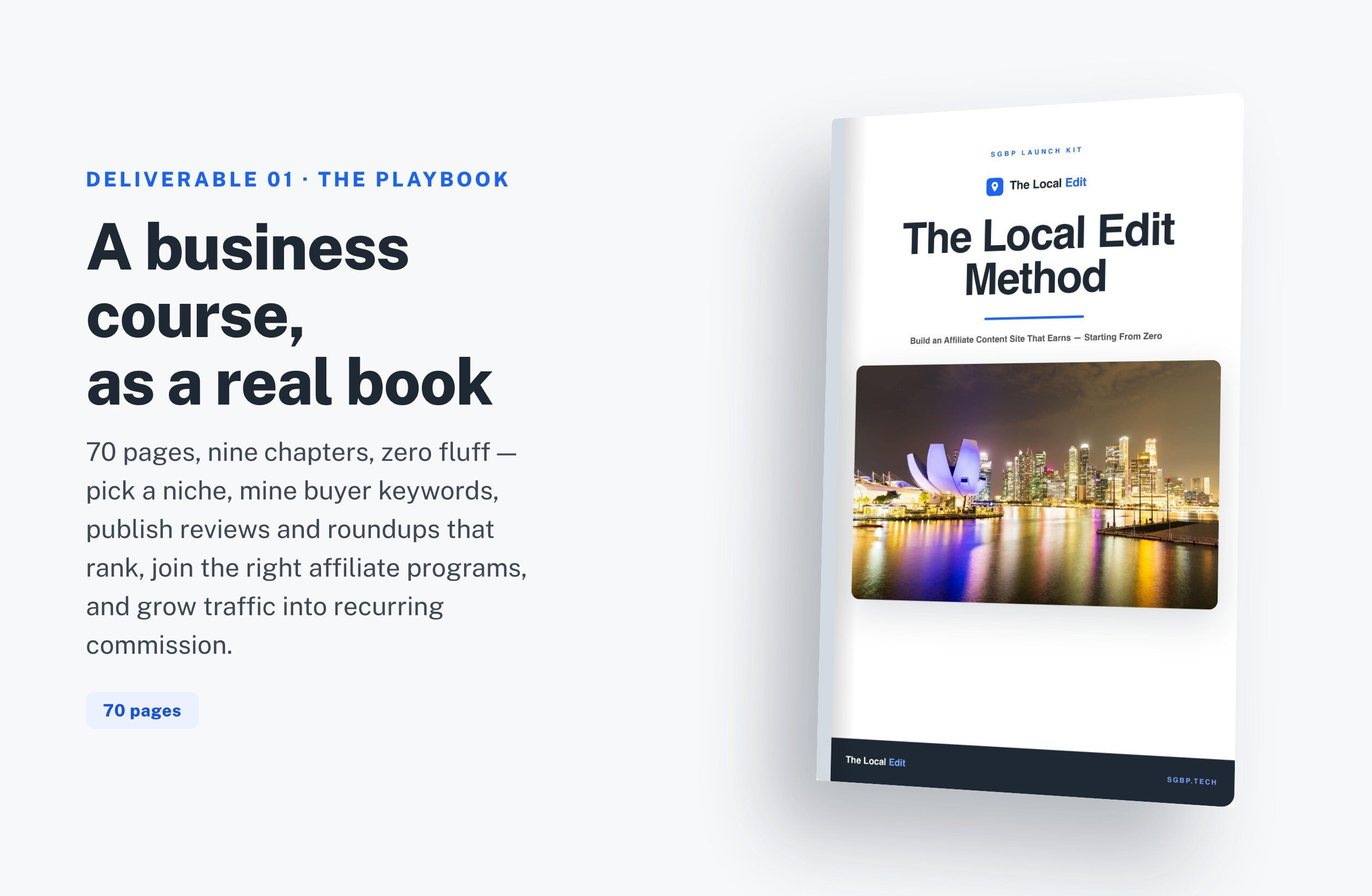 The Local Edit Method playbook shown as a printed book