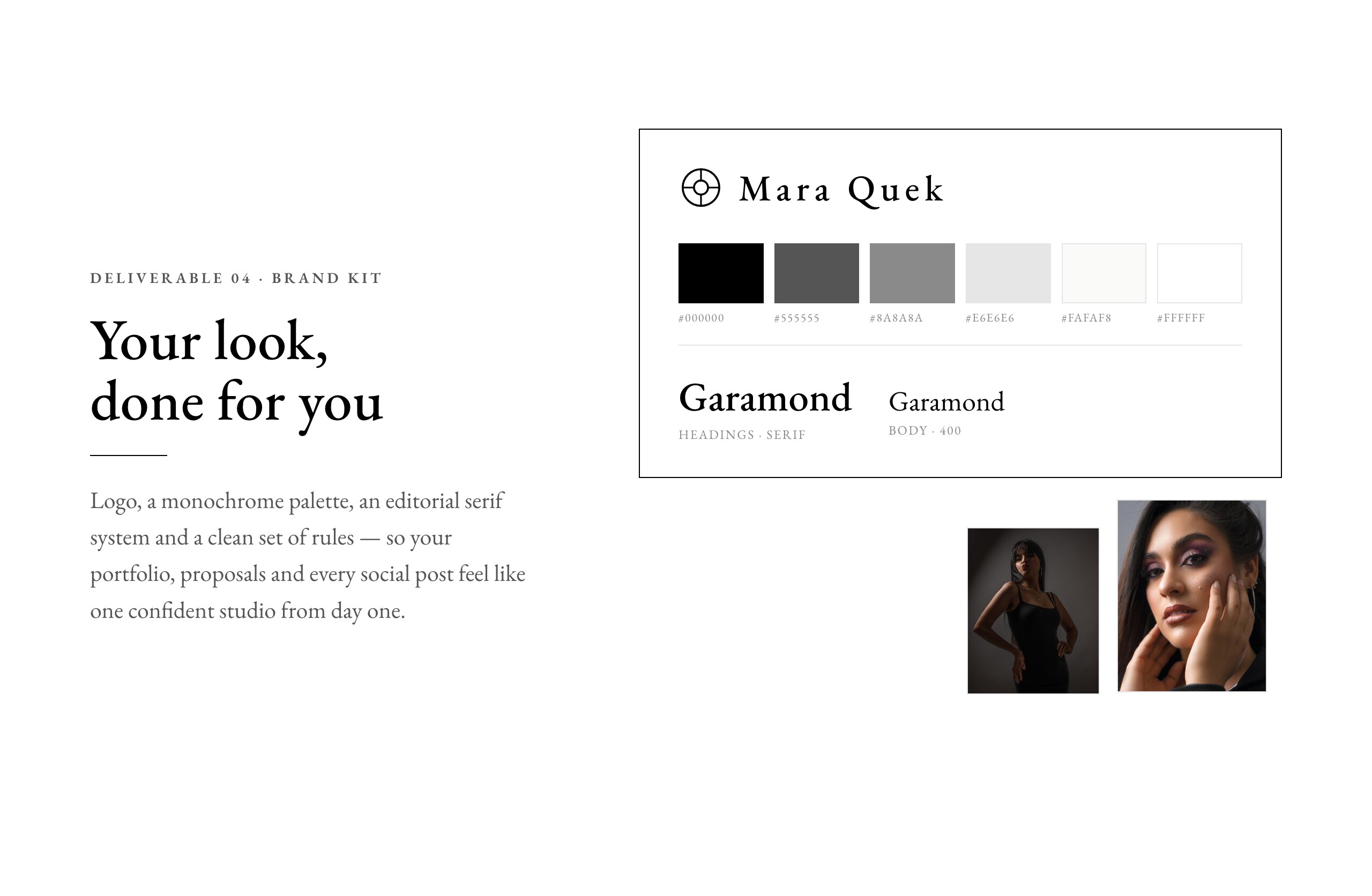 The Brand Kit included in the kit — logo, colours, fonts and social images