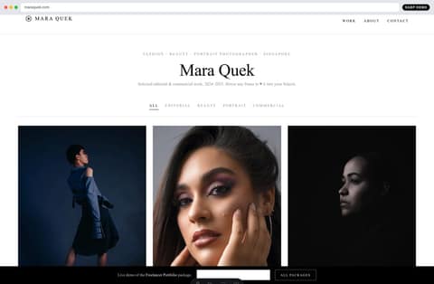 Creative & Portfolio website examples